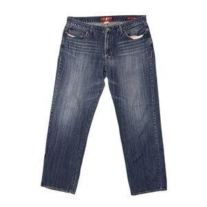 Lucky Brand 181 Relaxed Straight Blue Denim Jeans / Pants - 38 x 34